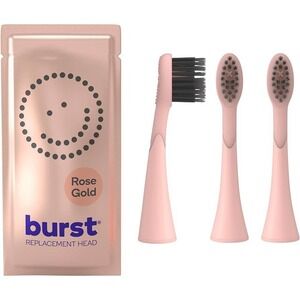 Burst Replacement‎ Toothbrush Heads Rose Gold and Black Set of 2